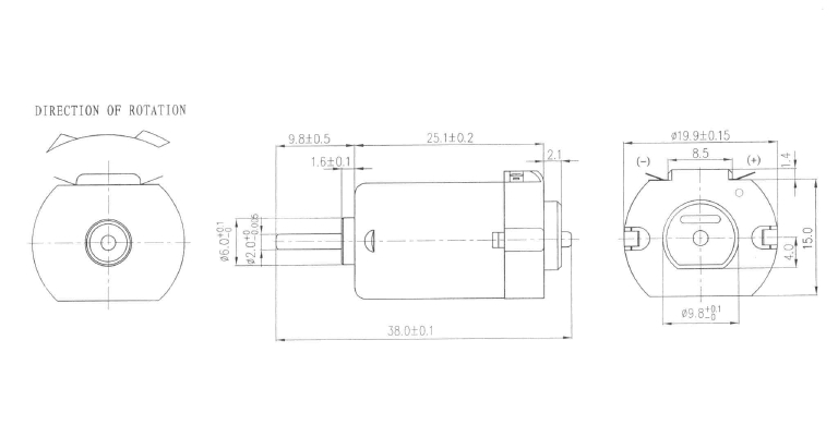 Silnik DC 3V klasy 130