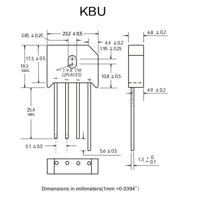 mostek prostowniczy KBU10M