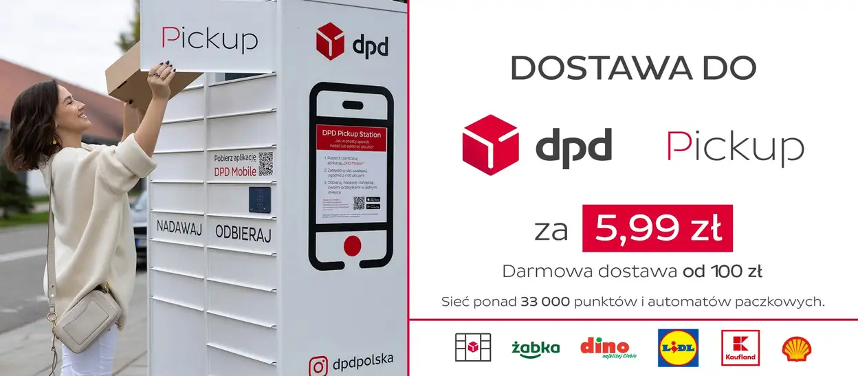 DPD Pickup – dostawa od 5,99 zł, darmowa od 100 zł