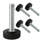 5x Pokrętło Radełkowane M5 10mm – Gałka ze Śrubą i Łbem Bakelitowym Zestaw