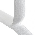 Velcro with adhesive 50mm x 200mm - white color - self-adhesive velcro