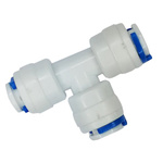 T-piece - Quick connector for water - plug 3x 1/4" 6.5mm - hose connector - osmosis