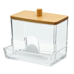 Cosmetic Ear Sticks Container Cosmetic Organizer Acrylic