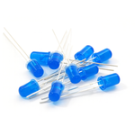 5mm blue diffusion LED 20mA - 10 pcs