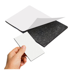 Double-sided micro-rubber with adhesive 60x40x1.5mm - by 3M - black