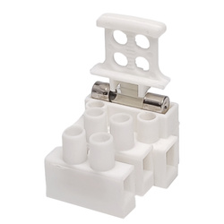 Kostka elektryczna 3PIN 10A - z bezpiecznikiem