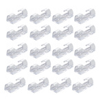 Cable organizer 6mm - 3,3x1,4cm - 20pcs transparent - cable bundle holder