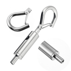 Steel Cable Mounting With Eye Hook 65mm Clasp With Adjustable Fastener