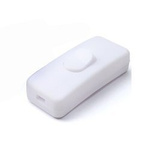 White cable switch - through - ON/OFF - lamp switch