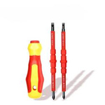 Set of insulated interchangeable magnetic screwdrivers - 4in1 - screwdrivers