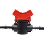 Push-in valve 10 mm - bi-directional with flow control - irrigation line