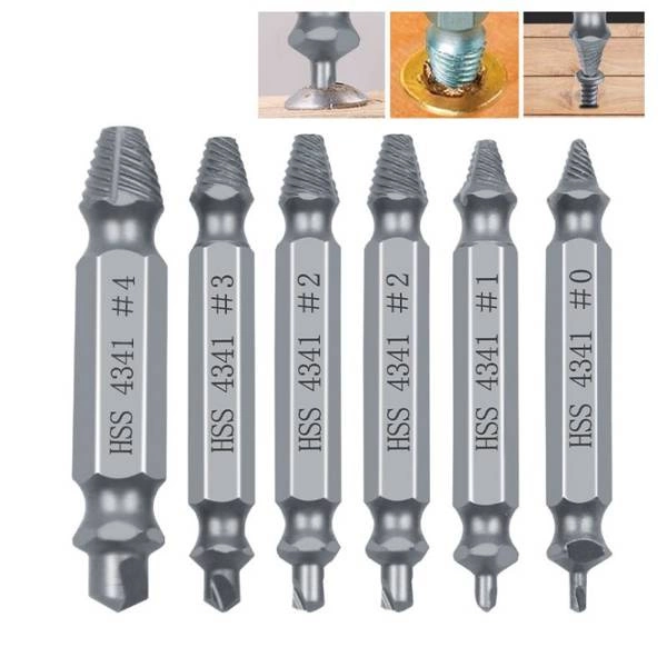 REBITS for Removing broken screws, bolts - HSS 4341 - Set of 6 pcs ...