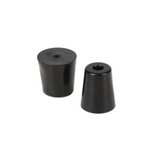 Round rubber feet - 28x22x15mm - black - for furniture - 4 pcs.