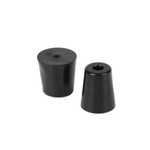 Round rubber feet - 28x22x16mm - black - for furniture - 4 pcs.
