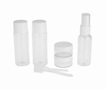 Travel set 8 el. - Containers for cosmetics and disinfectants - atomizer bottle
