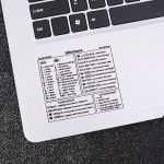 Sticker with keyboard shortcuts - windows - transparent