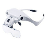 Professional Headed Magnifier 9892B2 - 1-3.5x Magnifying Glasses with Illumination