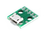 MicroUSB B socket for contact board KIT - MicroUSB type B socket - Mini DIP