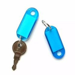 Key tag pendant - Keychain with label - Mix colors