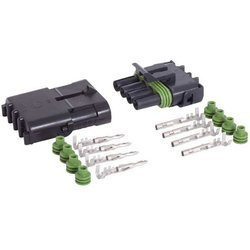 Złącze Weatherpack 4-PIN komplet - wtyk+gniazdo - złącze hermetyczne