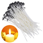 Candle wick with tinsel - 10cm - 100pcs