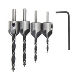 Set of router bits with countersink 4 pcs - drills for wood and plastic