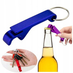 Bottle opener - key ring - blue - aluminum
