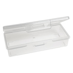 Rectangular Plastic Box 10.5x4.5x2.5cm Closable Box Organizer