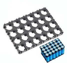 Plastikowa obudowa 6x5 do pakietowania akumulatorów Li-Ion 18650 - na 30 szt.