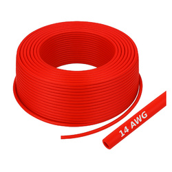 Przewód silikonowy miedziany ocynowany 14AWG - 400 żył - 2,0mm2 - czerwony - elastyczny