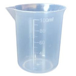 Plastic cup with measure 100ml - kitchen measure