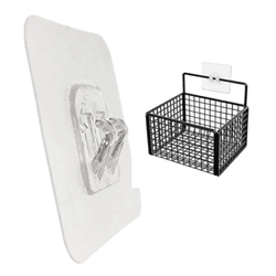 Wieszak samoprzylepny - haczyk - 6x6cm pojedynczy - uchwyt ścienny