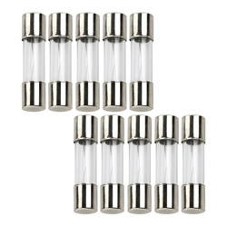Glass fuse - 5A - tubular - fusible - 10pcs