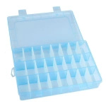 Organizer 24 compartments 195x130x36mm - blue - trinket bin