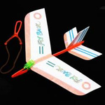 Fly Back rubber band airplane - dartboard with illumination - educational model for children