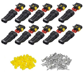 Złącze Superseal 2-PIN Komplet 10 szt wtyk+gniazdo 2PIN Złącze Hermetyczne