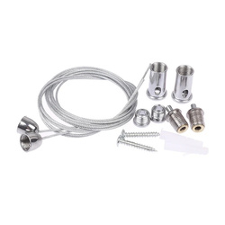 LED panel mounting cables - 1m - steel cables for LED lamps and fixtures - Para