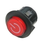 Switch PBS3 T85 - 230V 16A - bistable illuminated red - circular