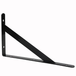 Shelf support bracket 300x185mm - black - metal Support - Handle