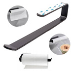 Towel hanger black - self-adhesive - holder