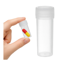 Sample and capsule container - 5ml vial - mini bottle