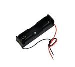 Battery basket 1xAA (R6 1.5V) - cube basket with wires