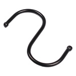 Hook type S - 65mm - Black - Metal hanger - Hook