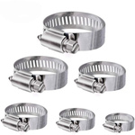 Set of 6 pcs clamp - metal worm clamp for pipes and hoses
