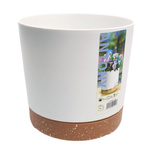 Pot With Stand - ANTONY White 12cm 0,9L Plastic Plant Cover
