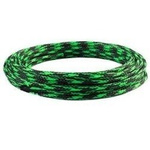 4mm/8mm wire braid - green/black - polyester braid/ Braid - 1mb