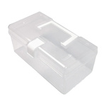 Plastic Organizer with Handle - 19x11x11 cm - Transparent Container
