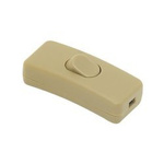 Cable switch - gold - through - ON/OFF - lamp switch