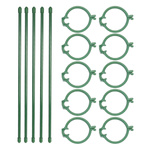 Support for Plants And Flowers - 45cm - Plant Support - Plastic Stake 5pcs