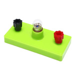 Light bulb holder on a stand - for experiments and building electrical circuits